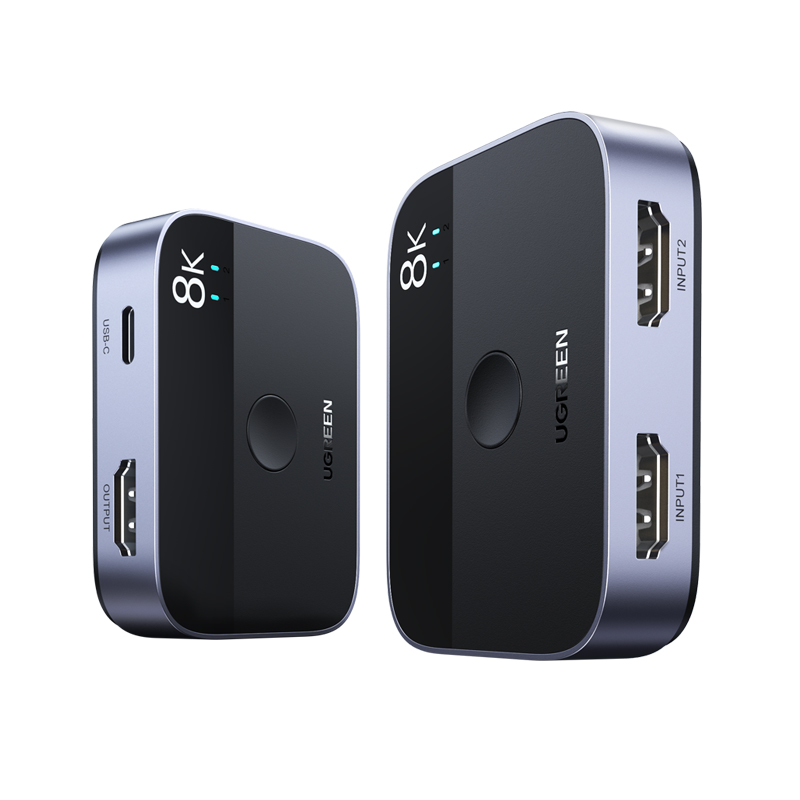 UGREEN 유그린 HDMI 2.1 2대1 양방향 스위치 8K60Hz 4K120Hz 셀렉터 PC Xbox시리즈X/S PS5/4 TV박스/스틱 닌텐도 스위치 애플TV 노트북 어댑터용 34,800원