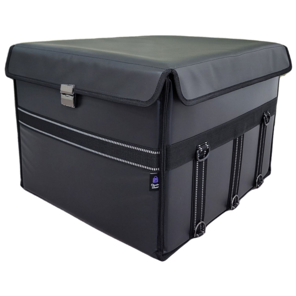 [3rd 리뉴얼] 카멜레온바스켓 48리터 몬스터 바스켓 / 배달가방 배달통 다용도 단열가방 오토바이배달가방, 블랙 135,000원