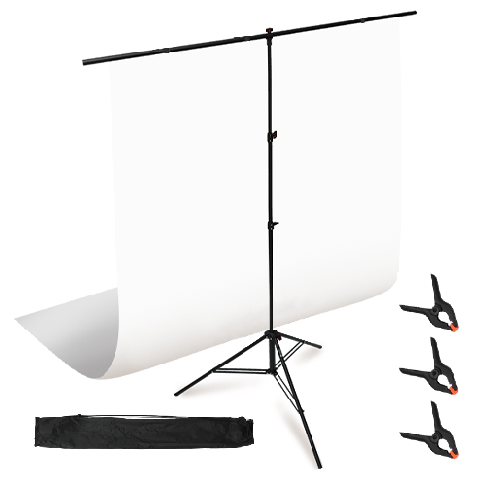 대한몰 크로마키 촬영용 링클프리 배경천 200 x 280 cm + T자 거치대 230cm 세트 61,500원