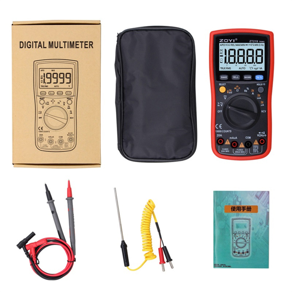 ZOYI ZT-219 디지털 멀티미터 19999 카운트 진정한 유효 값 AC/DC 전류계 전문가용 테스터 43,320원