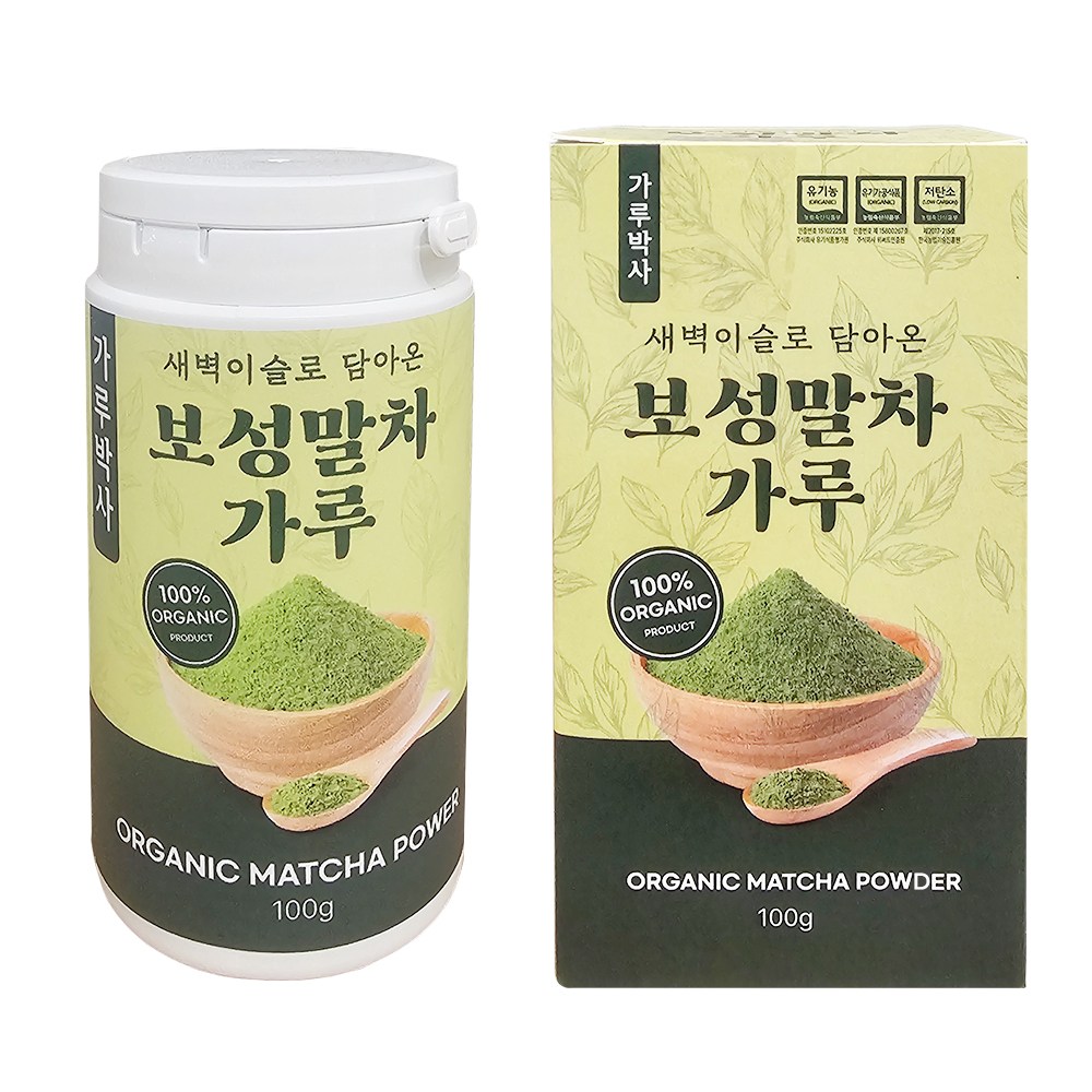가루박사 보성 말차가루 유기농 100%, 1개, 1개입, 100g 12,820원