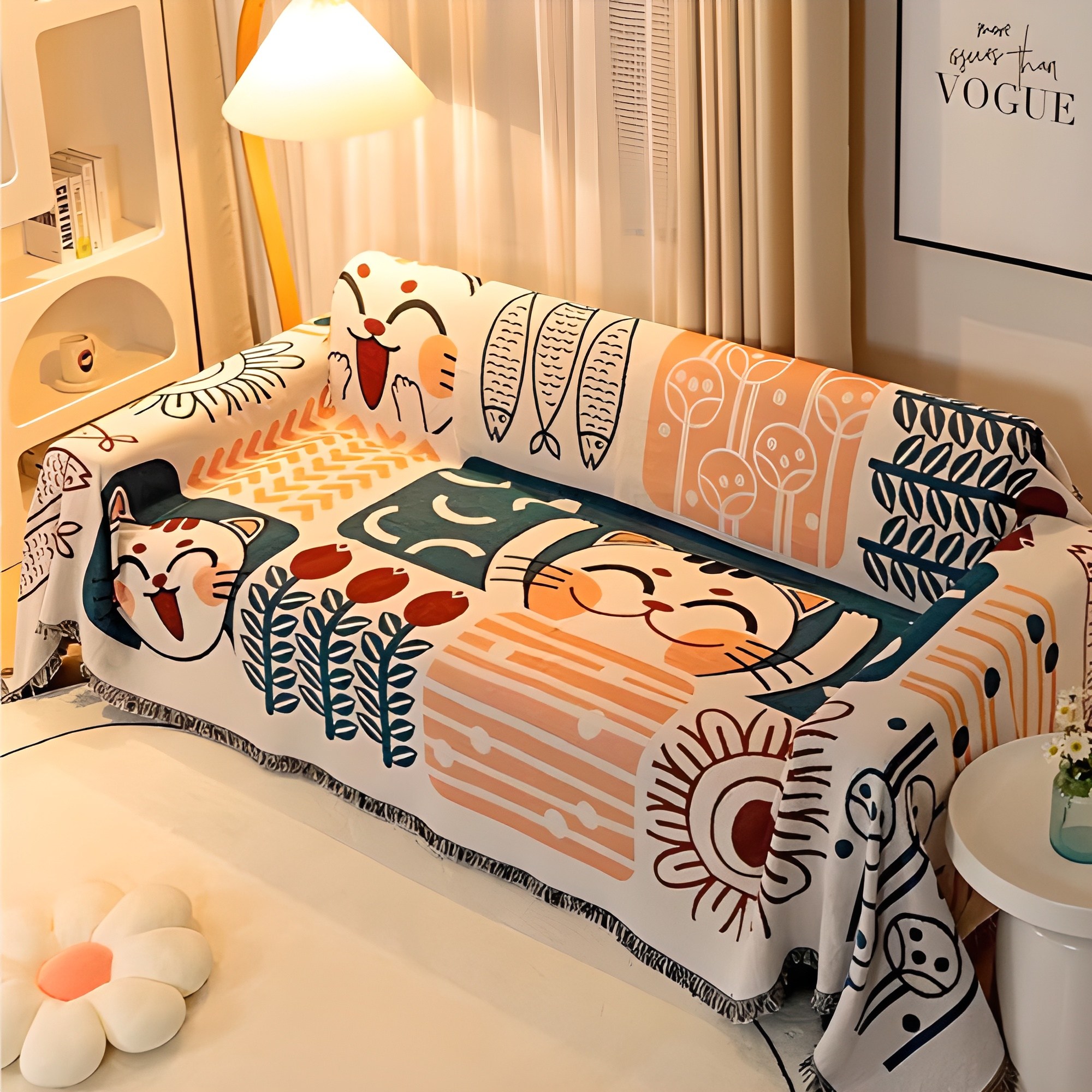 커버원 일체형 다용도 양면사용 고급 소파 커버 23,500원