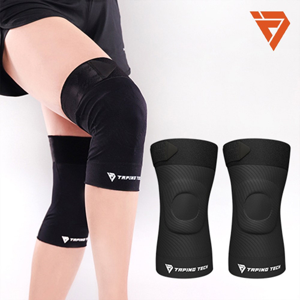 테이핑테크 무릎집중형보호대 실키 스웨이드 러닝 헬스 등산 골프, 1개 28,890원