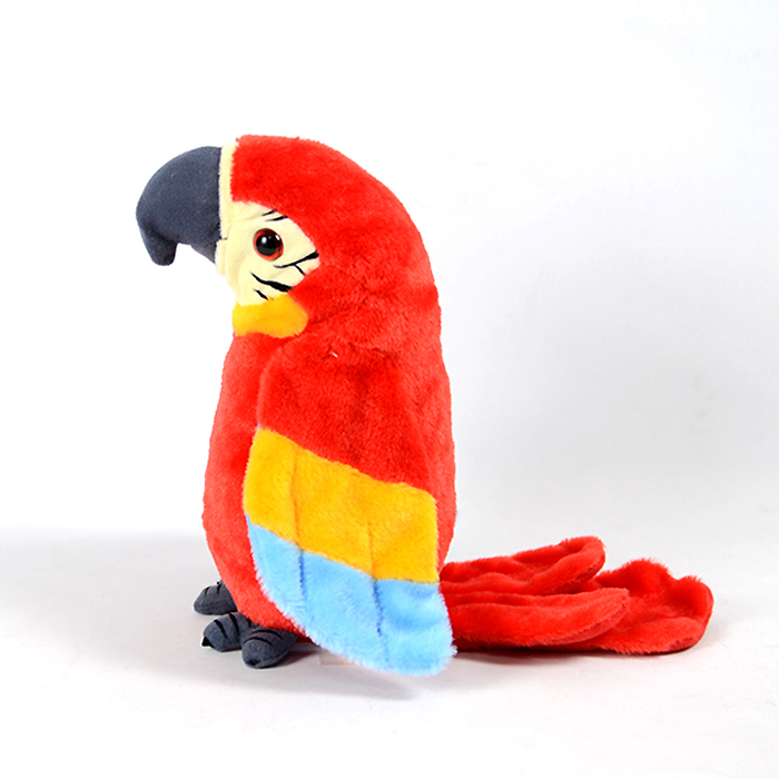 서하의집 따라쟁이 말하는 앵무새 작동동물인형, 23cm, 레드, 1개 10,000원