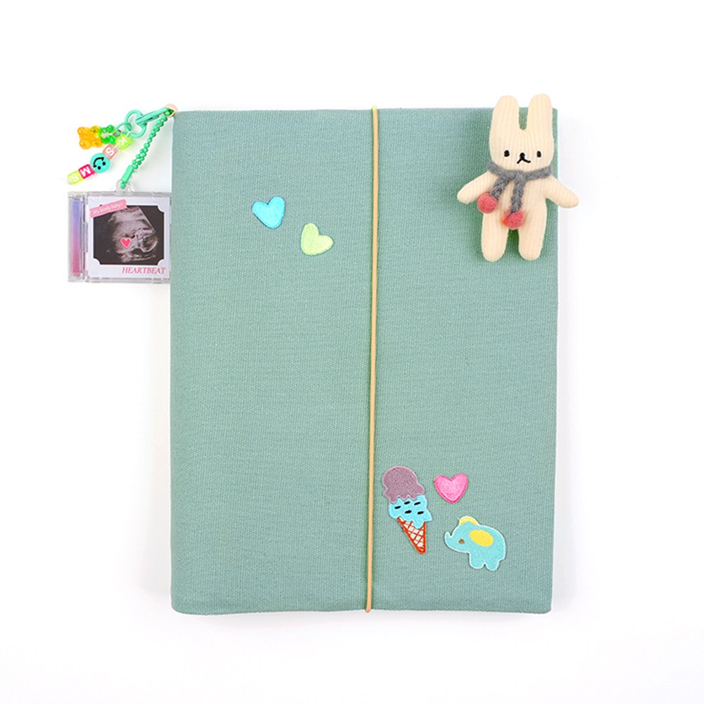 패브릭 초음파앨범 6공바인더 접착식 포토앨범 민트밀크 16,800원