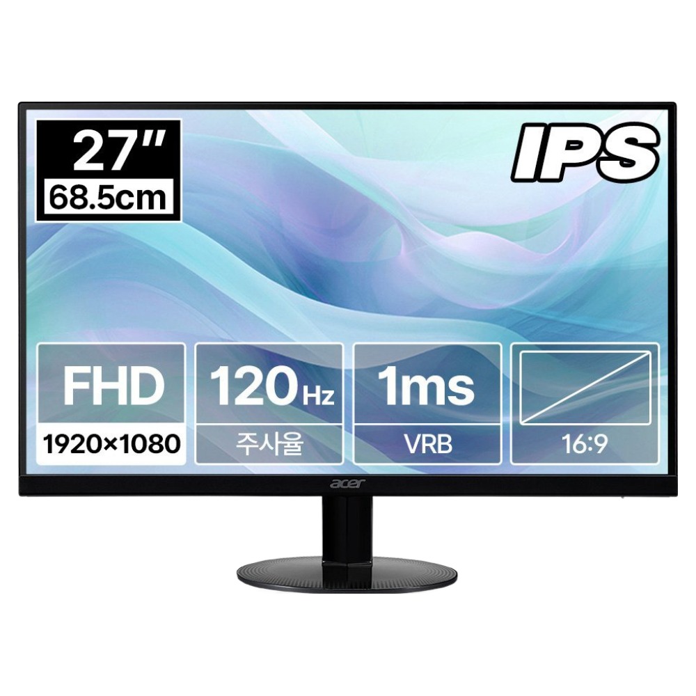 에이서 FHD 120Hz IPS 모니터, 68.5cm, SA270 G0 123,900원