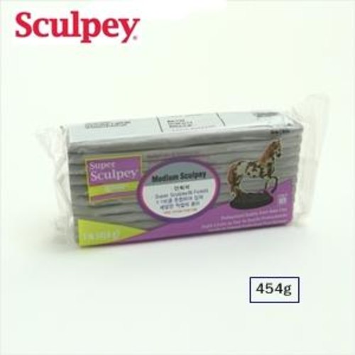 수퍼 스컬피 미디움블랜드 454g 연회색 낱개 / 클레이 점토 찰흙 모형재료 25,400원