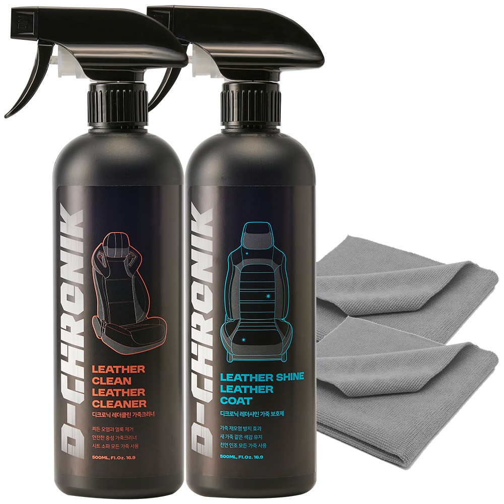 디크로닉 레더클린 500ml 가죽 세정제 시트 클리너 소파 청소 타월 27,000원