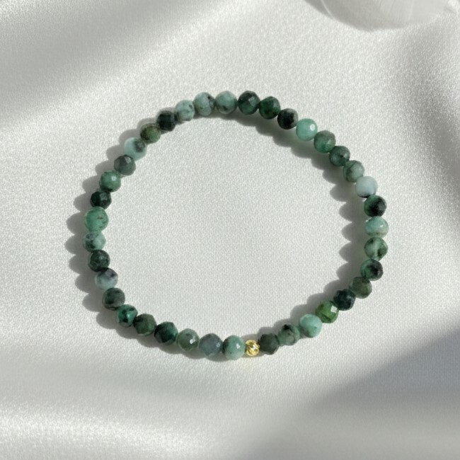 리즈타라 24K 컷팅 순금 금볼 루비,에메랄드,사파이어 천연 원석 팔찌 (3종 택1) / 데일리 천연석팔찌 68,000원