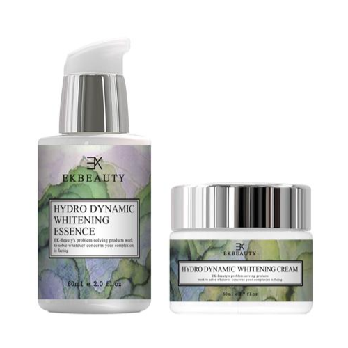 이케이뷰티 강력 미백 2종세트 (미백에센스+미백크림) 기미 검버섯 잡티 알부틴5% 화이트닝 남여 모든연령 기능성제품 무파라벤 천연화장품, 1세트 71,400원