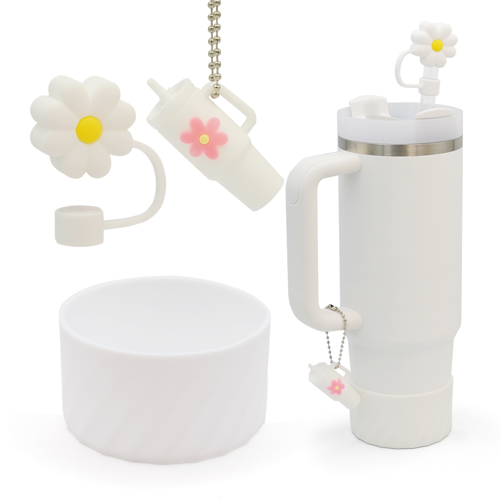 메리엘로 텀꾸 악세사리 스탠리 텀블러 호환 3종세트 텀블러보호 실리콘부츠 텀블러참 빨대마개 9,500원