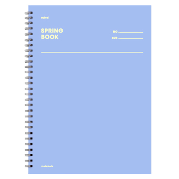모트모트 스프링북 스퀘어드 노트, 에이스블루, 1개 4,400원