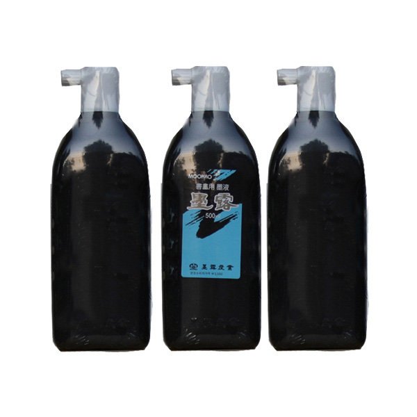 묵로 고급 서예용 먹물 3p, 500ml, 1색 9,100원
