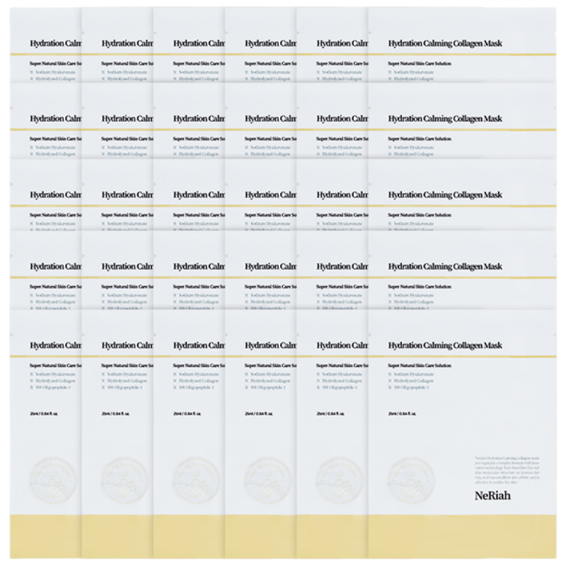 네리아 하이드레이션 카밍 콜라겐 마스크팩 100매 데일리 리프팅 수분 마스크 팩 달팽이 점액 1일1팩, 1개, 100매입 319,000원