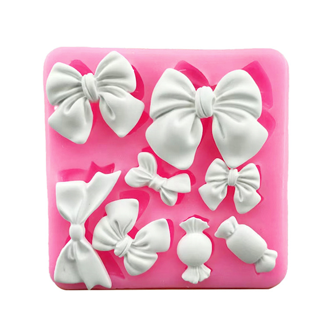 [드그라쎄] 캔들 석고방향제 실리콘몰드 - 통통 리본 캔디 데코 실리콘 몰드 8구 4,300원