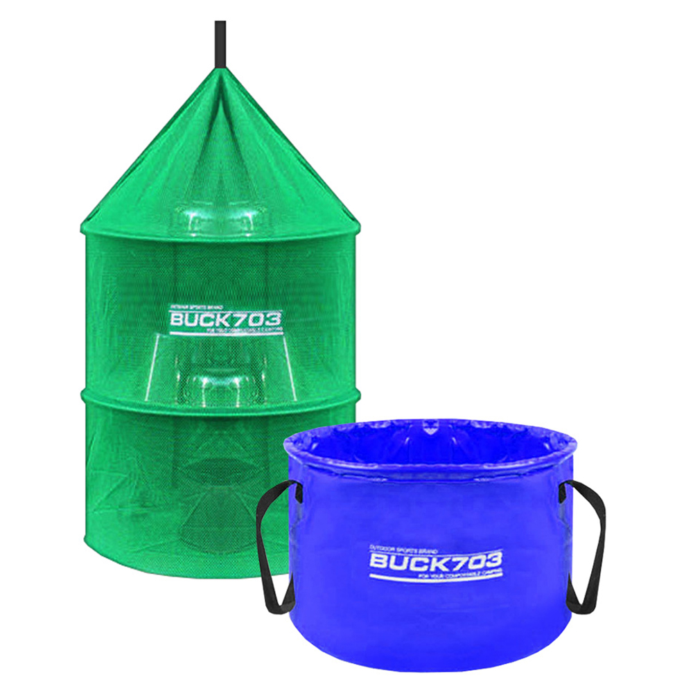 벅703 캠핑 3단 식기건조망 +설거지통 26L 세트 15,660원