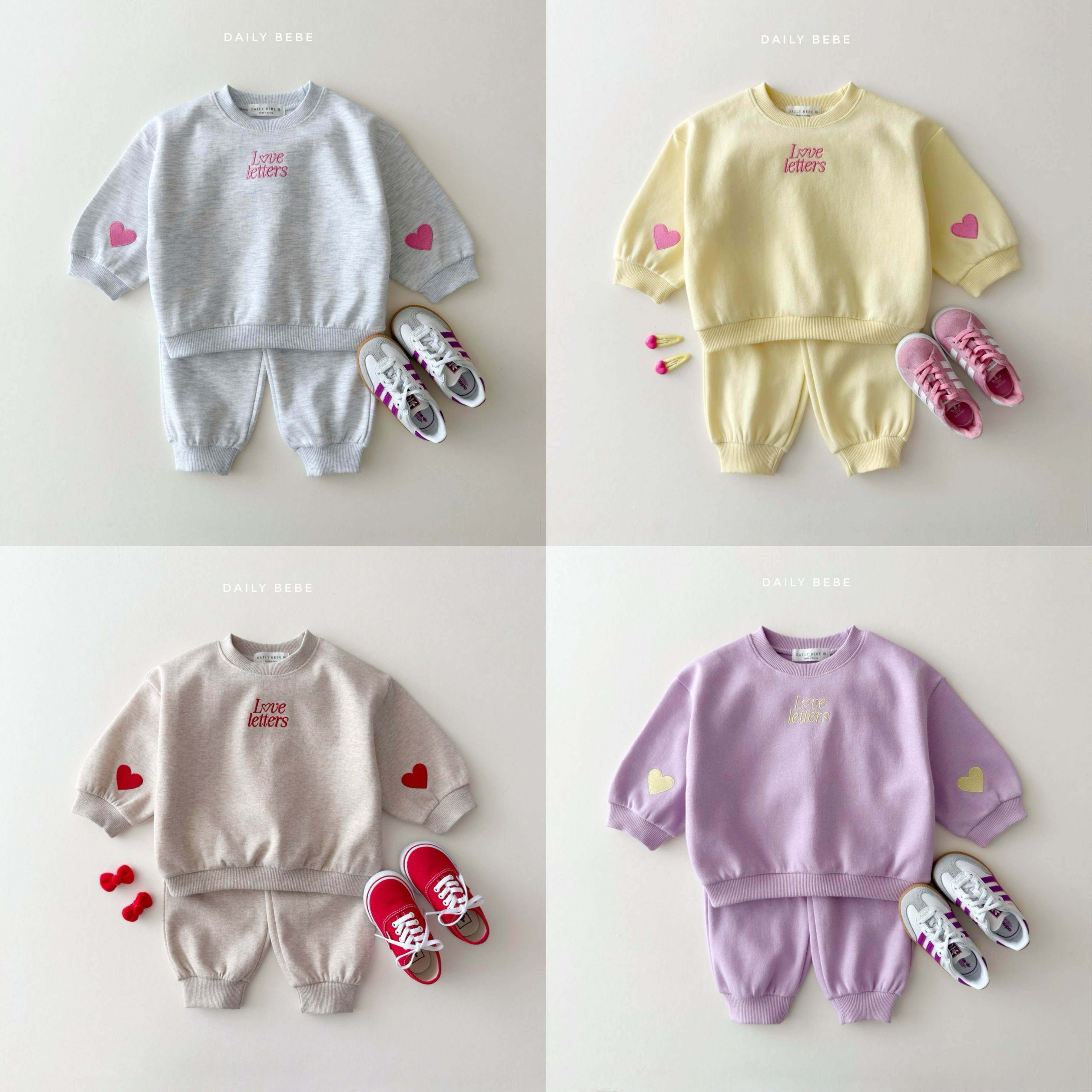 데일리베베 러브레터상하세트 컬러상하세트 봄상하세트 데일리상하세트 조거상하세트 봄조거상하복 유아상하세트 아동상하복 남매룩 자매룩 형제룩 등원룩 22,800원