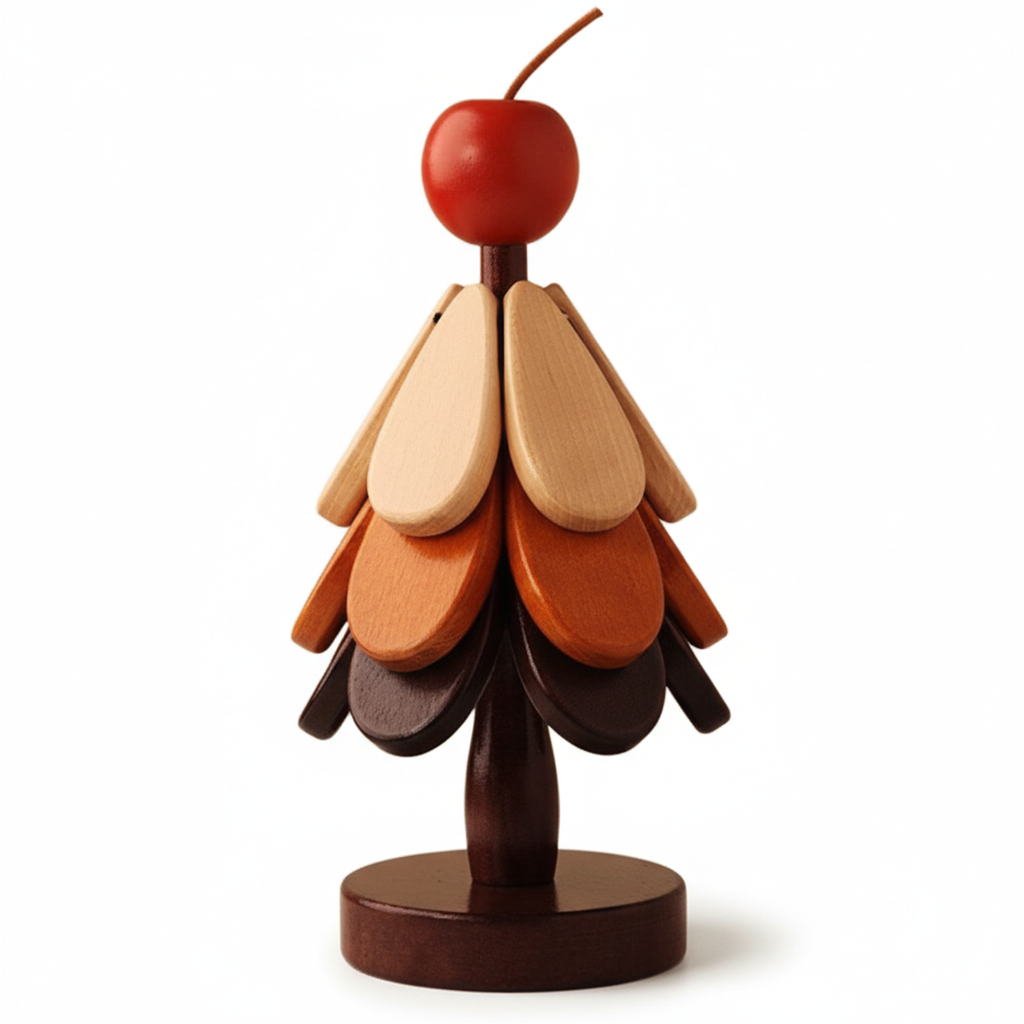 에코소라노 원목 크리스마스 트리 내열 냄비 받침 컵 받침 스타일링 식탁 단열 매트, 사과2802-W, 1개 18,600원