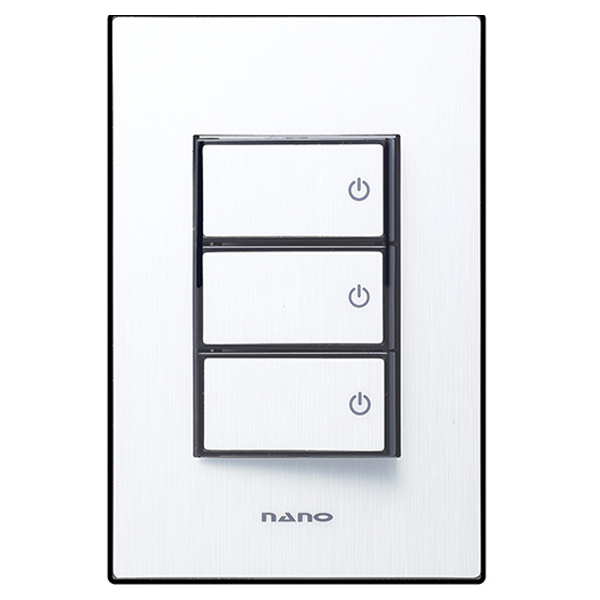 나노전기 아트2 SIMPLE 3구 스위치 인테리어 아크릴 배선기구 블랙 4,000원