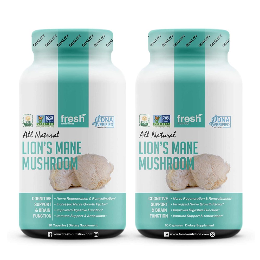 프레쉬뉴트리션 Fresh Nutrition 먹기편한 노루궁뎅이 버섯 1500mg 90캡슐, 2개 102,200원