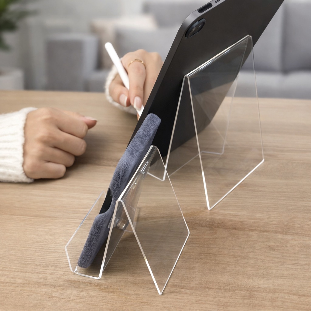 아크릴 거치대 중형 10개 15cm 전시 진열대 책 메뉴판 액자 태블릿 디스플레이 받침대, 1 65,000원