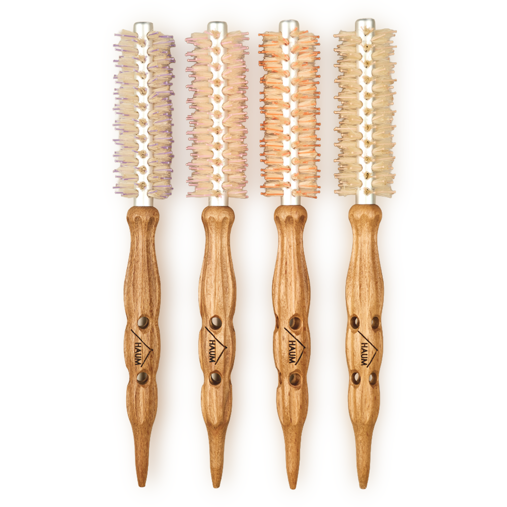 HAUM 하움 뿌리 볼륨 롤브러쉬 0호 돈모 셀프 드라이 헤어빗, 1개, 베이지 24,000원