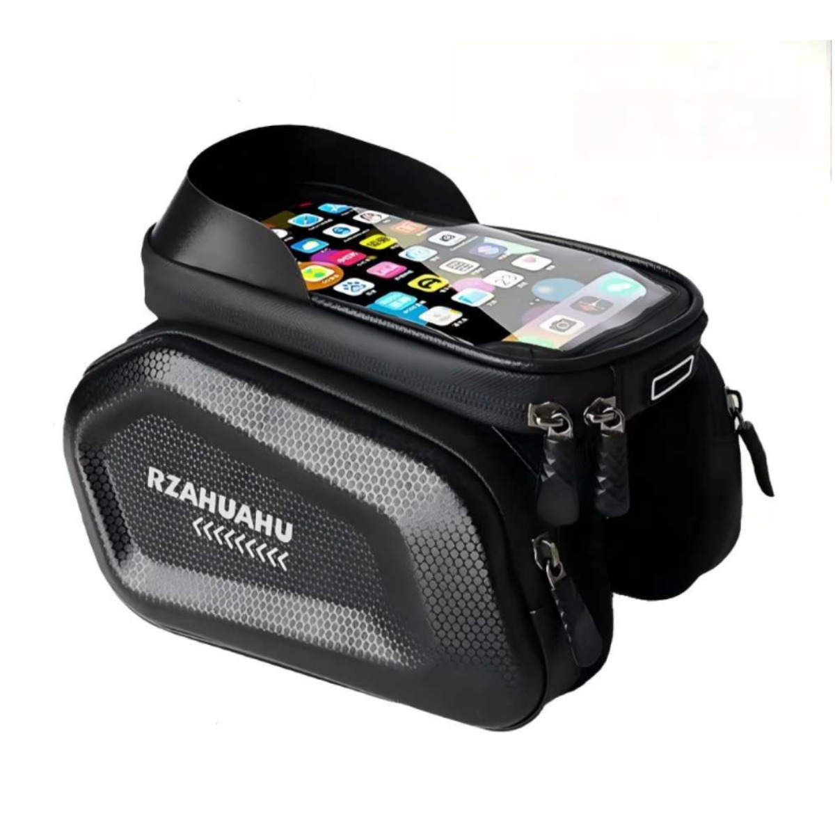 MTB 휴대폰 터치 파우치 자전거 탑튜브 프레임 방수 가방, 블랙, 1개 13,900원