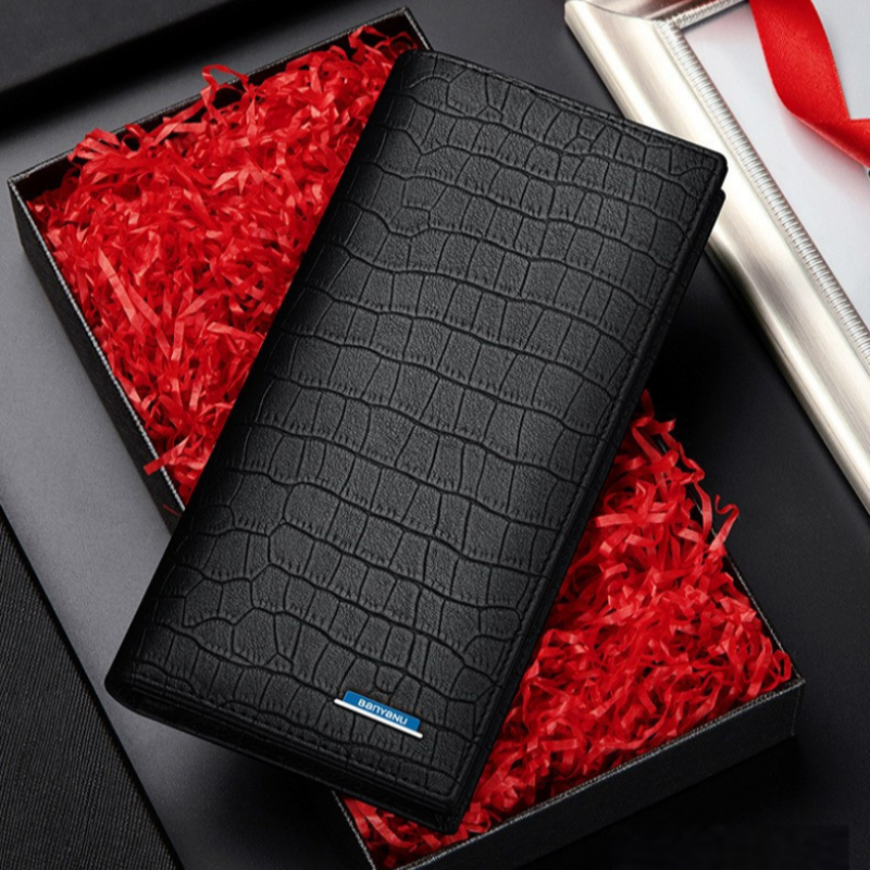 보마이 남성 고급 악어무늬 소가죽 명품 심플 슬림 장지갑 N2027 35,020원