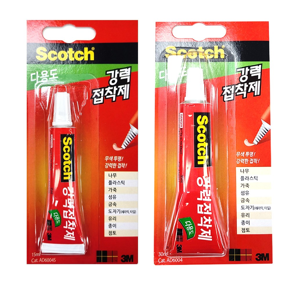 3M 스카치 다용도 강력접착제 AD6004 30ml 7962, 1개 2,740원