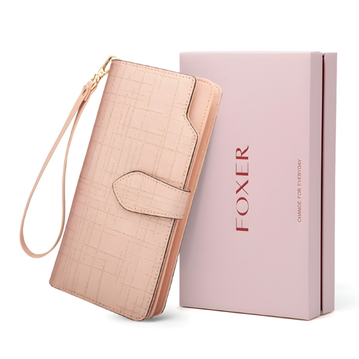 여성 클러치 지갑 FOXER 넉넉한 수납공간과 손목 스트랩으로 우아함과 실용성의 완벽한 조화 34,700원