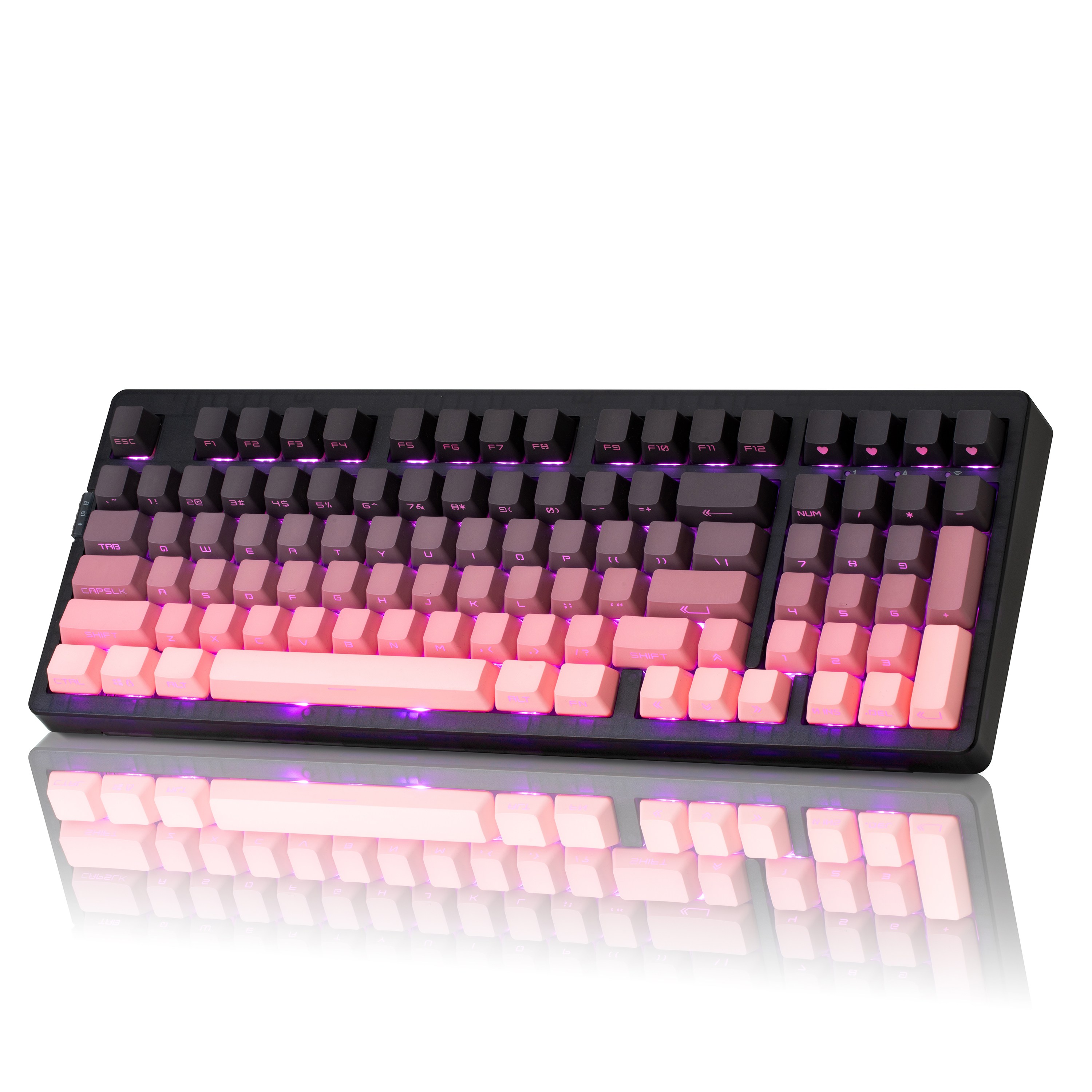 ZORNHER zh980 백라이트 기계식 키보드 무선 게이밍 키보드 3가지 모드 키보드 핫스왑 키보드 선물용 옵션, 독자규격 스위치, ZH980, Blackberry 210,000원