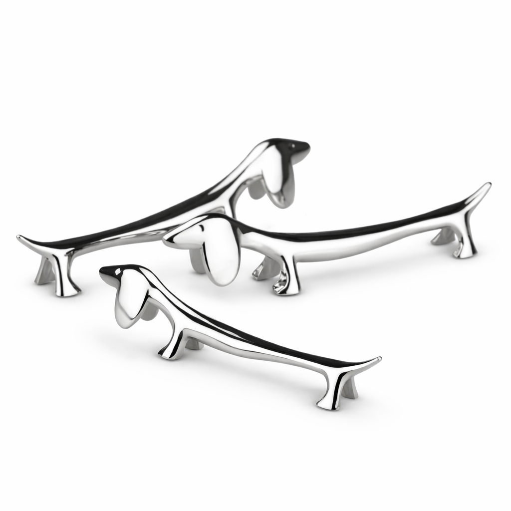 오르비 닥스훈트 강아지 수저받침대, 3개, 실버 24,400원