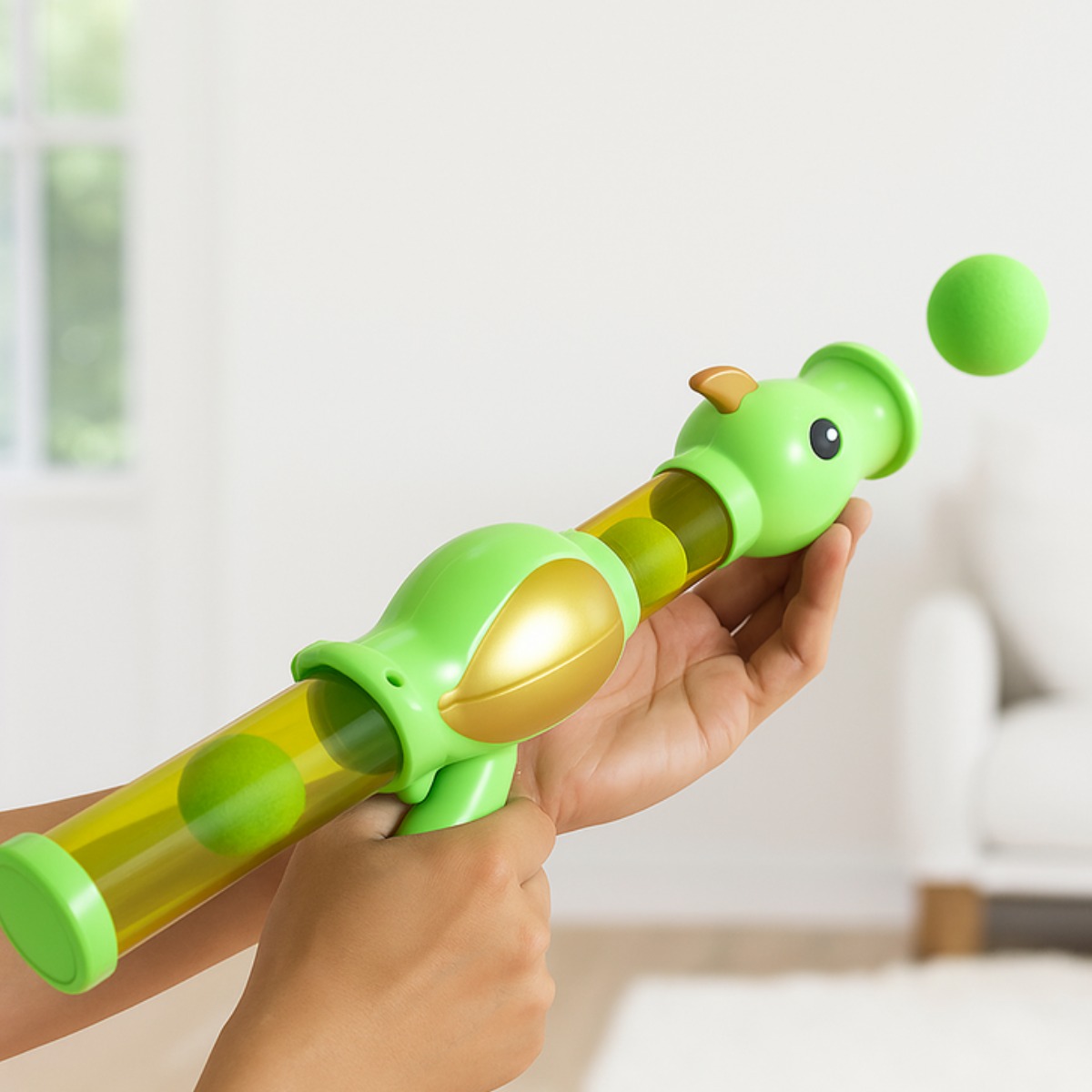 포에버독 슈팅팡팡 건 + EVA 볼 26개 연속 발사기 강아지 고양이 공 장난감 총쏘기, 그린, 1개 12,900원