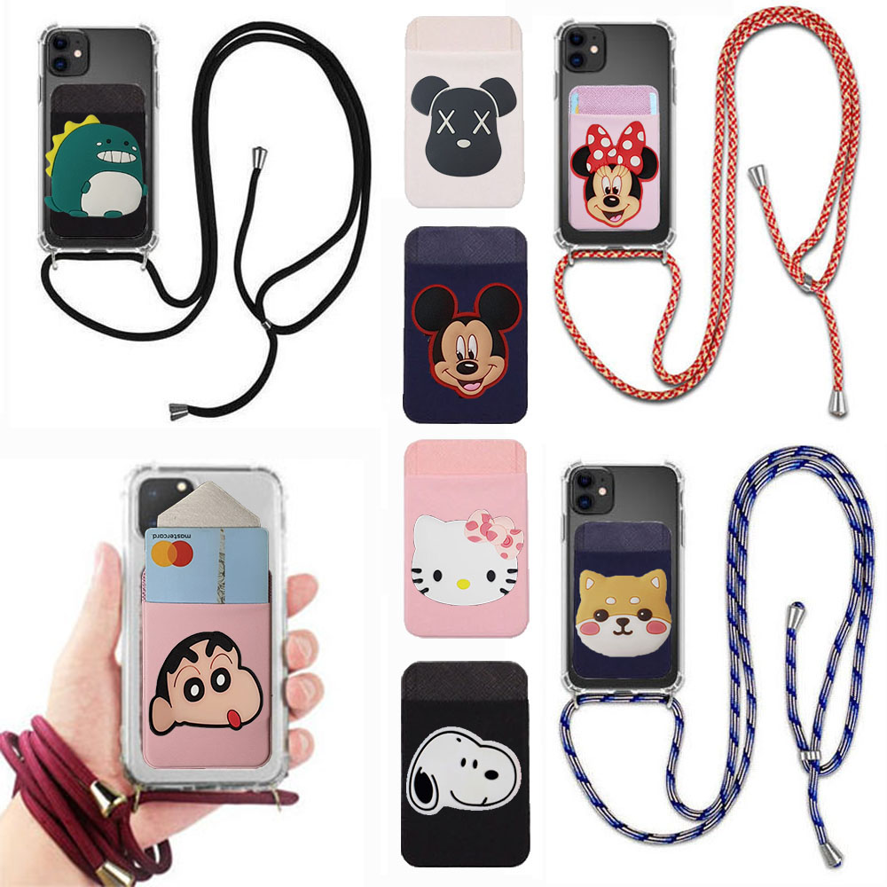 LG Q51 LM-Q510N 카드분실 방지 포켓 목걸이 스트랩 크로스백 투명 방탄 젤리 길이 조절 핸드폰줄 카드2장 이상 수납 핸드폰 케이스 루썬뷰hee 9,500원