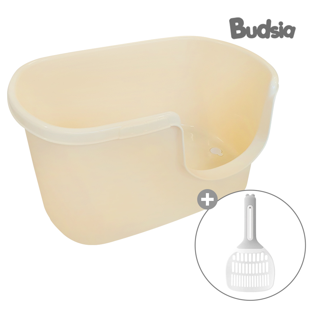 [버드시아펫] 초대형 고양이 화장실 배변통 (털거름망&물빠짐 마개)+고양이삽 세트, 그레이, 1개 76,000원