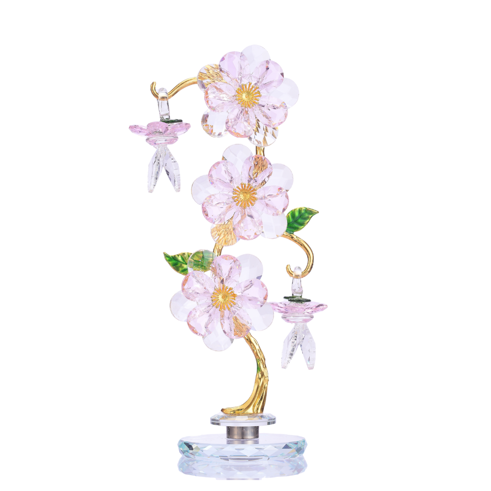 크리스탈 플라워 장식 꽃 인테리어 장식 유리 공예 행운소품 35,800원