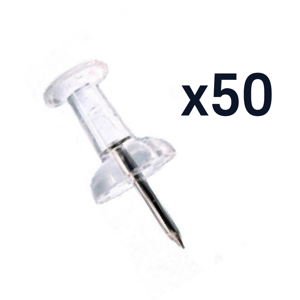 바이트 투명 압정핀, 1개, 50개 4,990원