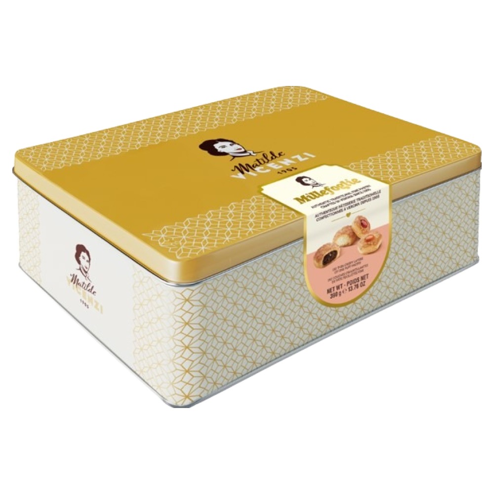 마틸드비첸지 밀레포글리에 이탈리아 크림 필링 퍼프 패스트리 4종 + 틴케이스 세트 390g, 1세트 29,730원