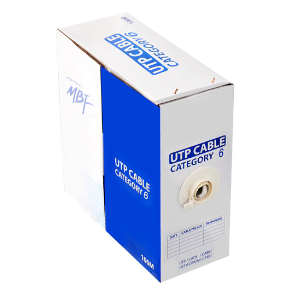 엠비에프 그레이 CAT.6 100M UTP 랜 케이블 (BOX)  MBF-C6-100G 24,900원
