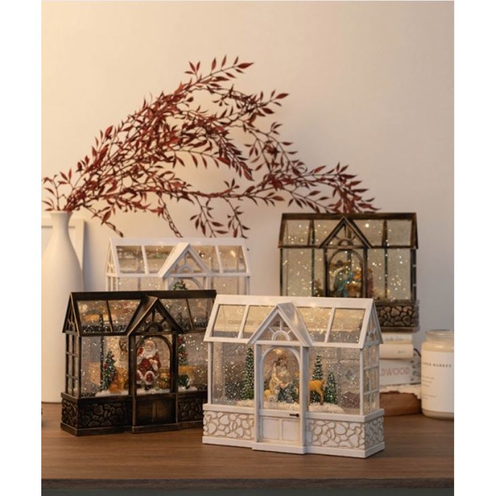 [무료배송] 크리스마스 투명하우스 워터볼 오르골 4종 (USB포함) LED 무드등 조명 멜로디 산타 겨울 감성 홈 카페 인테리어 장식소품 기념일 선물 70,000원