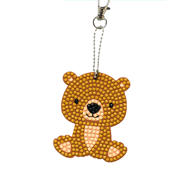 [오피스스쿨] 민화 KC인증 양면 동물 보석십자수 키링 (5종택1) 큐빅비즈 동물장식 열쇠고리만들기 키링선물 만들기수업 3,200원