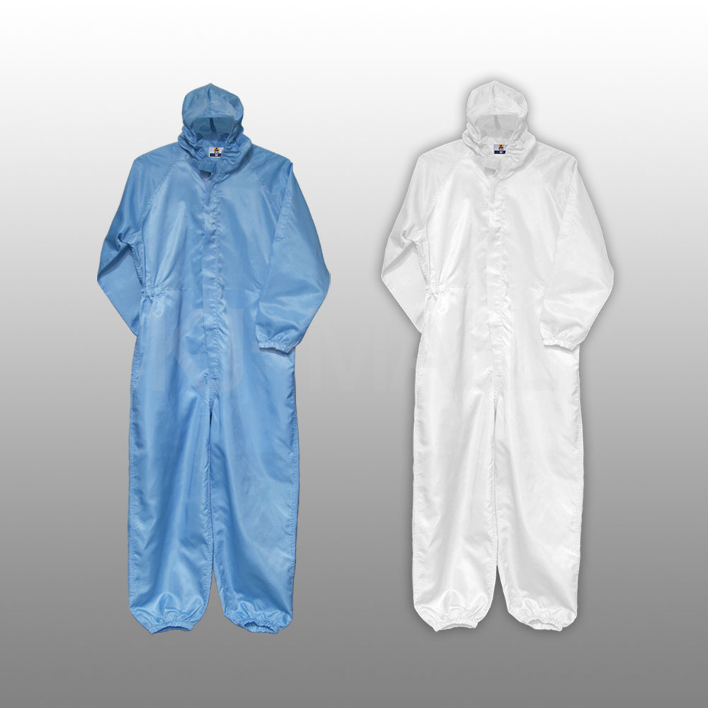 KJ 방진복 후드원피스 제전복 무진복 제전방진복 클린복 크린룸 반도체 정전기방지 작업복 모자원피스 20,240원