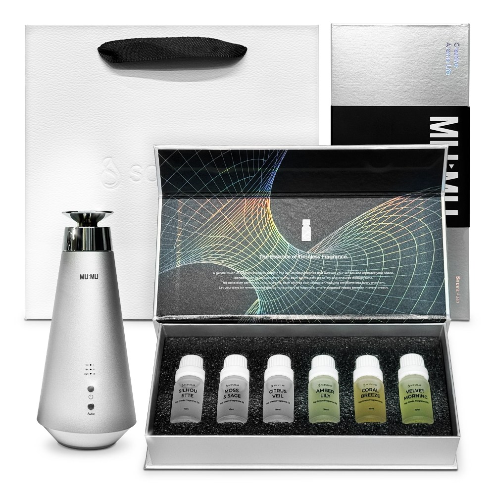 센트랩 무무 가정용 차량용 아로마 디퓨저 프리미엄 전자 무선 자동 오브제 고급 방향제 새차 집들이 선물, 1개, 10ml, GIFT Package 123,900원