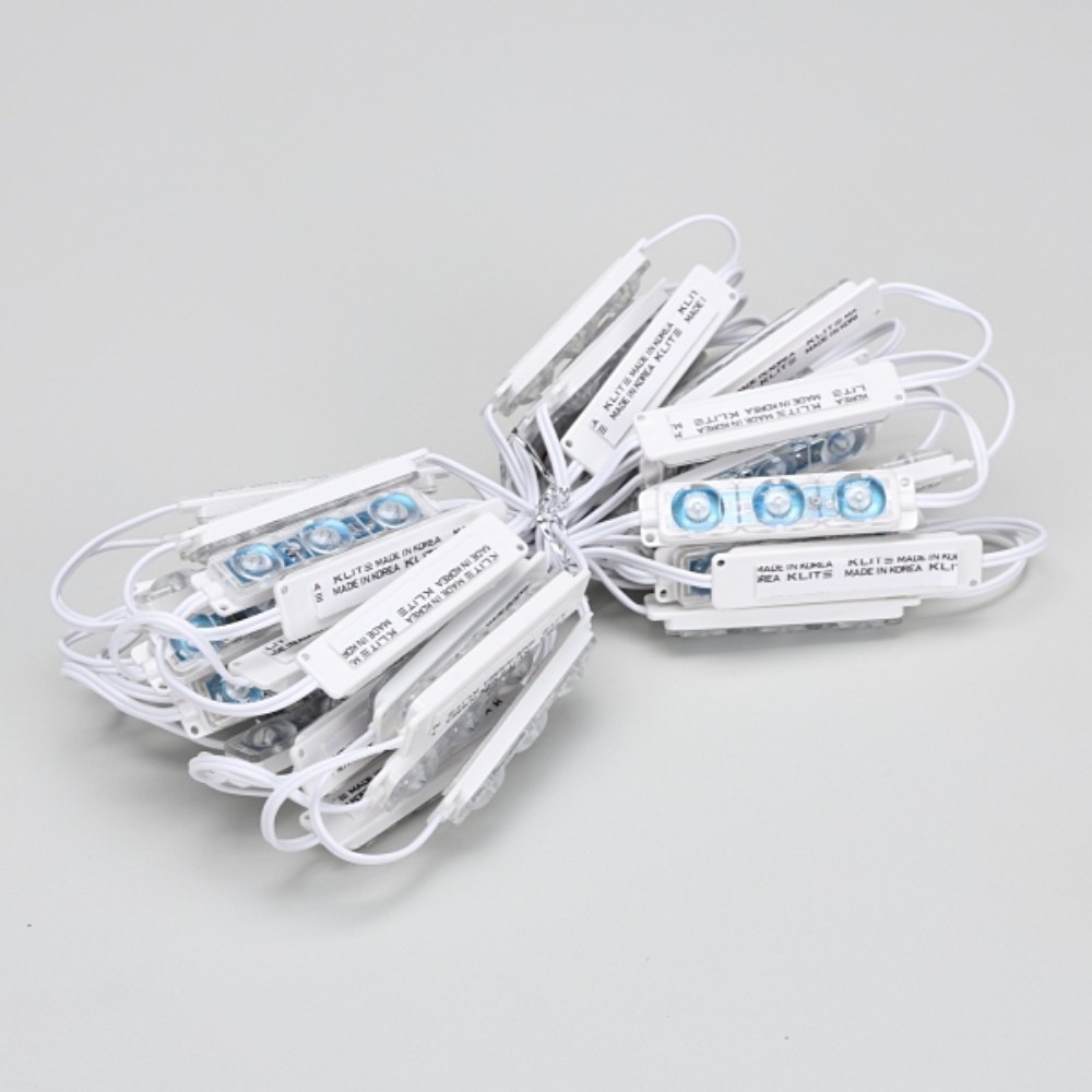 간접조명 LED 3구 모듈 테두리전용 렌즈 고효율 청색 K3C-B KS 식당 커피숍 마트 상가 간판 조명, 청색, 1개 116,500원