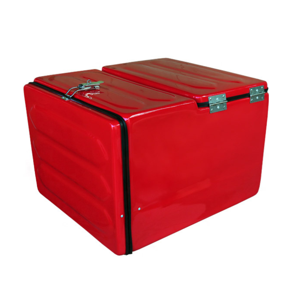 대성ENG 오토바이 바이크 2중 도어 FRP 배달통 피자가방 푸드박스 탑박스170L 국내제작, 화이트 230,000원