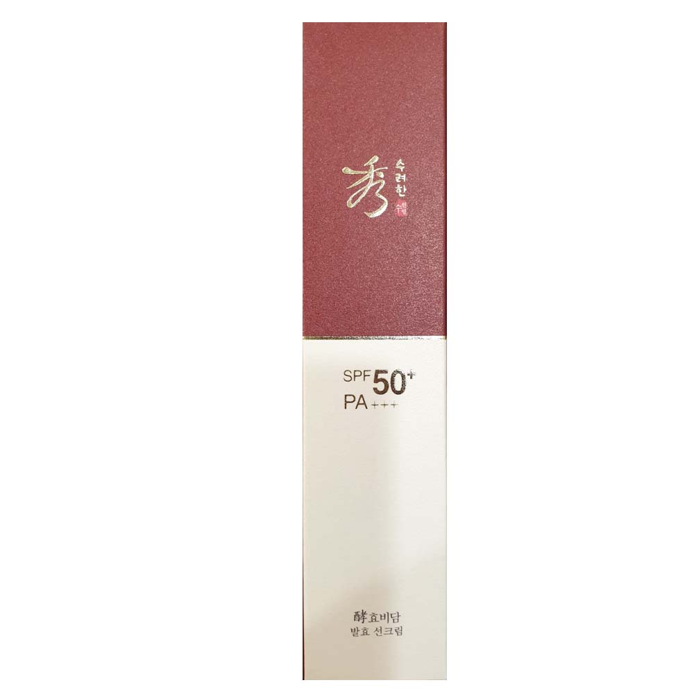 수려한 효비담 발효 선크림 SPF50+/PA+++ 100ml  [촉촉하게 발리는 안티에이징 선] 24,000원