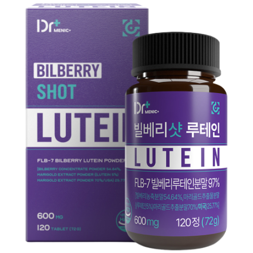 [정품 함량 97%] 빌베리 샷 루테인 마리골드 식약청인증 해썹, 1개, 120정, 현재가 27,000원