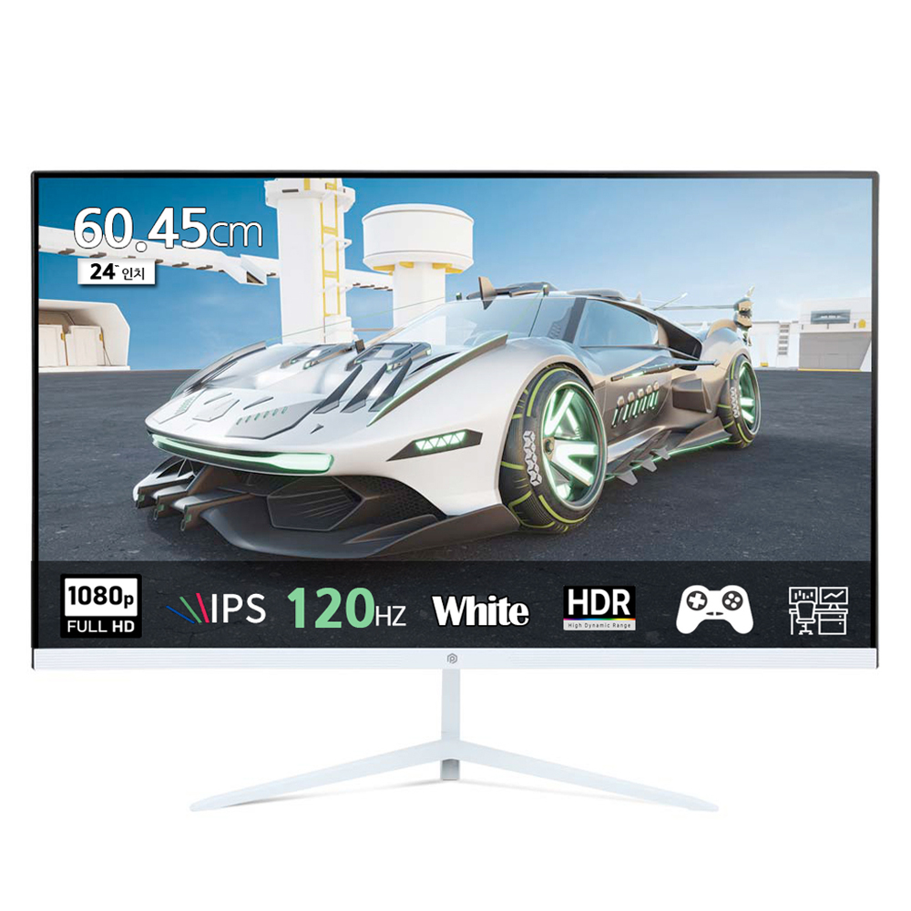 픽셀아트 FHD 120Hz 모니터 화이트, 60.45cm, PA2440W(일반) 101,000원