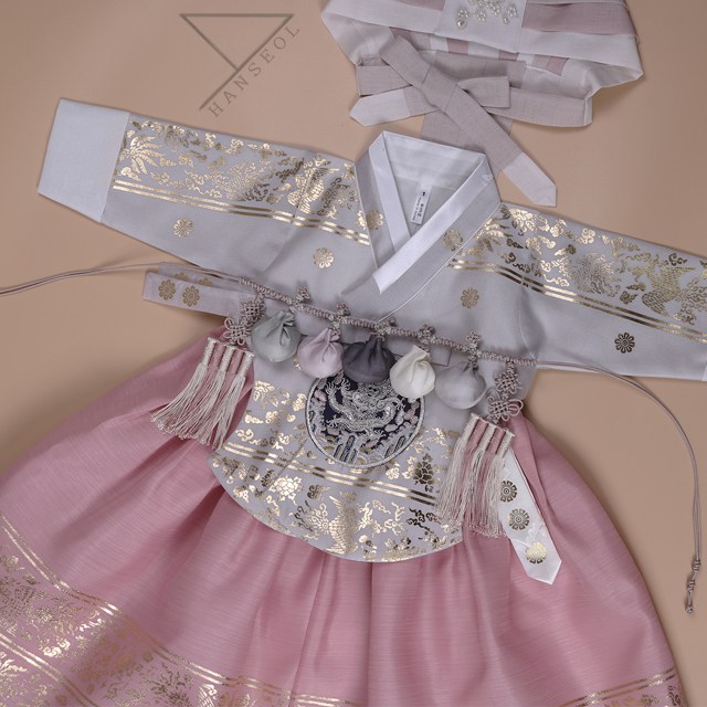 한설한복 1722.S 고급스런 중전의품격 여아당의한복 128,000원