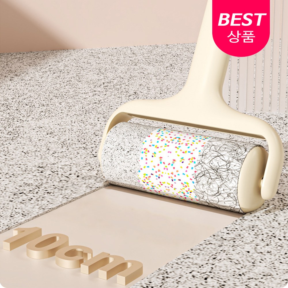 살림장인 테이프 클리너 고양이털 돌돌이 사선컷팅 끈끈이 롤러 브러쉬 + 리필 8P 5,890원